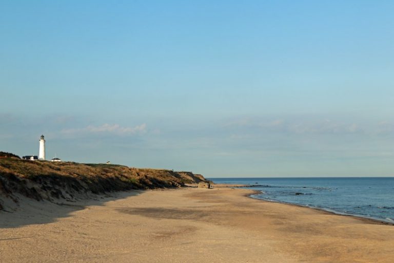 The best beaches at the North Sea coast of Jutland Denmark